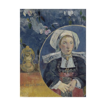 Gauguin 'La Belle Angele' Canvas Art,35x47